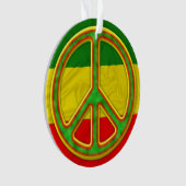 Rasta Peace Symbol Ornament (voorkant)