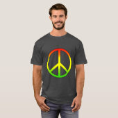 Rasta Peace Symbol T-Shirt (Voorkant volledig)