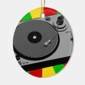Rasta Platenspeler Keramisch Ornament (Links)