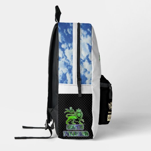 Rasta Poleman Sound Bedrukte Rugzak (Links)