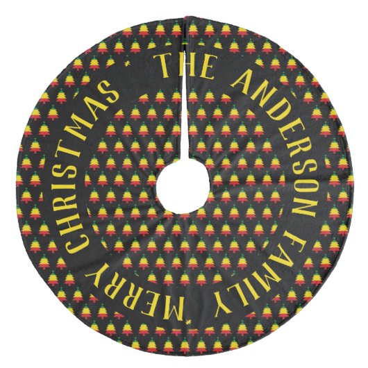 Rasta Rasta Fleece Kerstboom Rok (Voorkant)