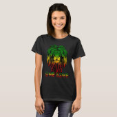 Rasta Reggae Etophian Lion Judah Rastafari Root T-shirt (Voorkant volledig)
