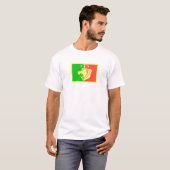 Rasta Reggae Flag met Kroonheil T-shirt (Voorkant volledig)