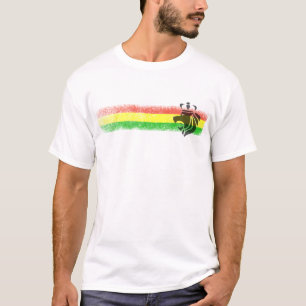 Rasta Reggae gekroonde leeuw T-shirt