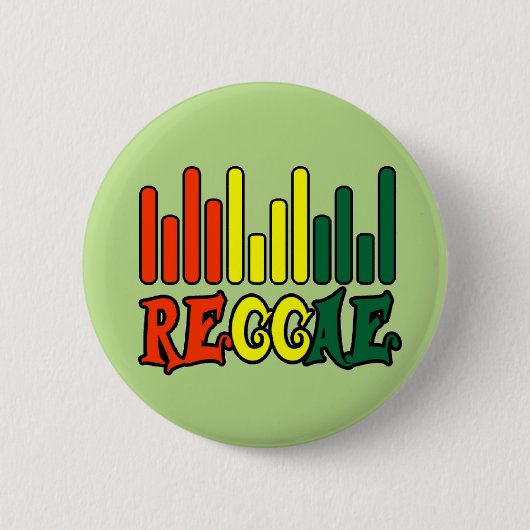 rasta reggae graffiti vlag ronde button 5,7 cm (Voorkant)