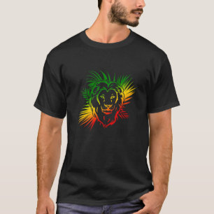 Rasta Reggae Leeuw Van Juda Rastafariër Rastafari T-shirt