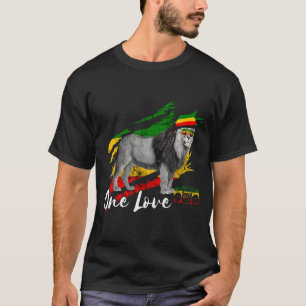 Rasta Reggae Leeuw van Judah Rastafari Jamaican Pr T-shirt