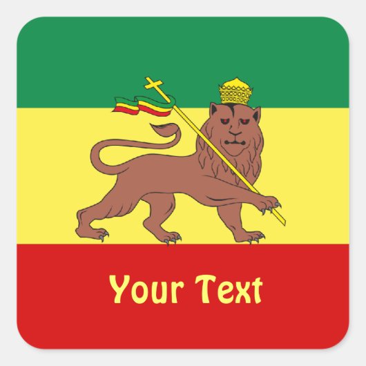 Rasta Reggae Lion de Juda Feuilles de Stickers (Devant)