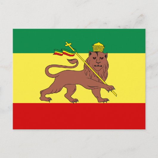 Rasta Reggae Lion Judah Briefkaart (Voorkant)