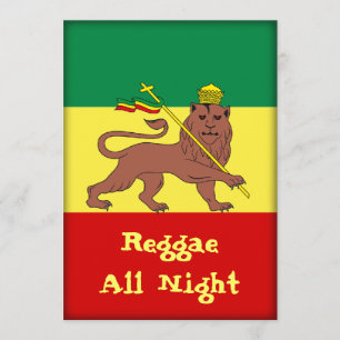 Rasta Reggae Lion Judah Kaart
