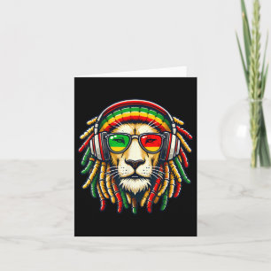Rasta Reggae Music Lion Jamaica Kaart