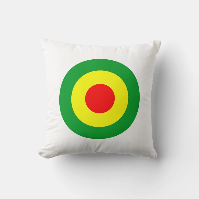 Rasta/Reggae Roundel Dub Kussen (Voorkant)