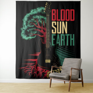 RASTA REGGAE WANDTAPIJT WANDKLEED