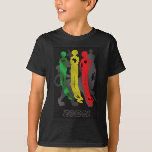 Rasta Reggae Zion Lion Africa to Jamaica T-shirt