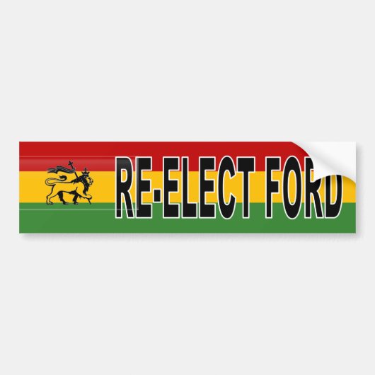 Rasta Rob Ford Herverkiezing Bumpersticker (Voorkant)