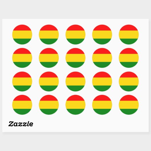 Rasta Ronde Sticker (Vel)