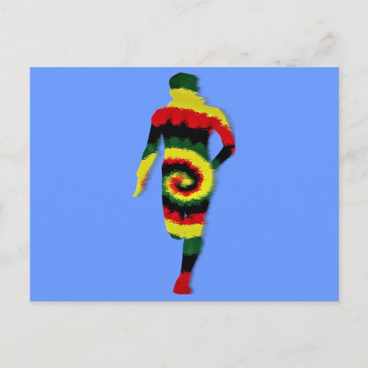 Rasta Run Briefkaart (Voorkant)