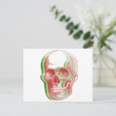 Rasta Skull Briefkaart (Staand voorkant)