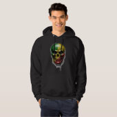 RASTA SKULL HOODIE (Voorkant volledig)
