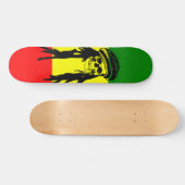 Rasta Skull Skateboard (Horizontaal)