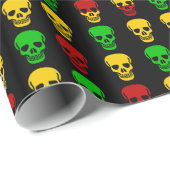 Rasta Skulls Cadeaupapier (Rol Hoek)