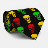 Rasta Skulls Stropdas (Opgerold)