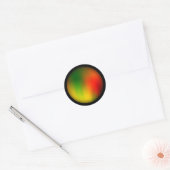 Rasta Splash of Color Ronde Sticker (Envelop)