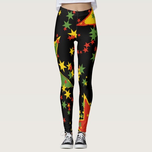 Rasta Star Spangled-Leggings Leggings (Voorkant)