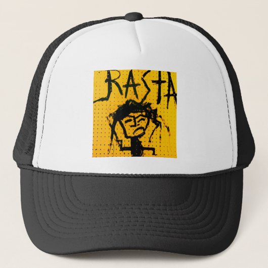 RASTA STICK FIGURE TRUCKER PET (Voorkant)