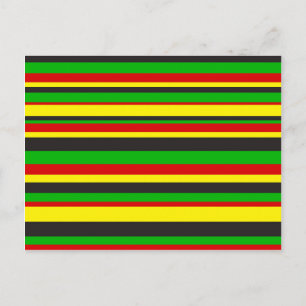 Rasta Stripes Briefkaart