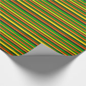 Rasta Stripes Cadeaupapier (Hoek)