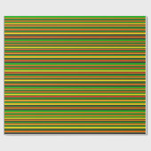 Rasta Stripes Cadeaupapier (Vlak)