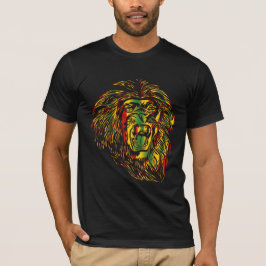 Rasta T-shirt Lion Reggae Colors