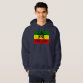 Rasta un sweat - shirt à capuche de sweatshirt (Devant entier)