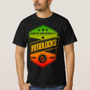 Rasta University Dreadlocks goede vibes reggae T-shirt