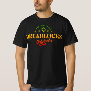Rasta University Dreadlocks Originele Rasta Reggae T-shirt