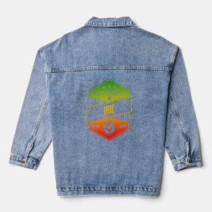 Rasta University Irie Goede Vibes Rasta Reggae Denim Jacket