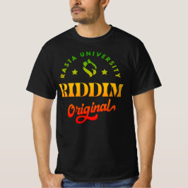 Rasta University Riddim Originele Rasta Reggae T-shirt
