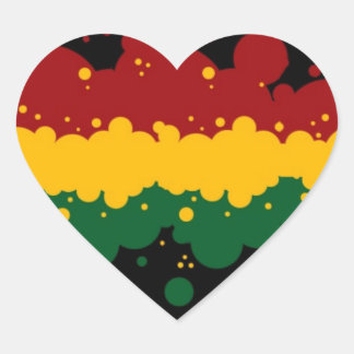 Rasta van Picona™ Hart Sticker