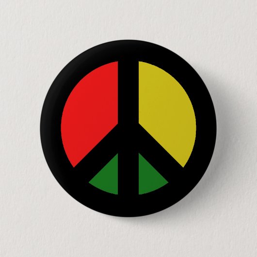 Rasta verbiedt het Bomb CND-vredessymbool Ronde Button 5,7 Cm (Voorkant)
