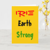 Rasta-verjaardagswenskaarten Kaart (Gele Bloem)