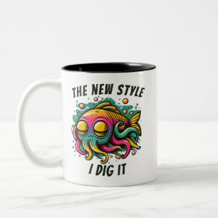 Rasta vis "Nieuwe stijl ik graaf het" Mok