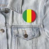 Rasta vlag ronde button 5,7 cm (In situ)