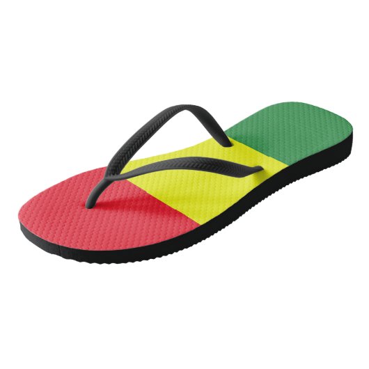 Rasta vlag teenslippers (Schuin)