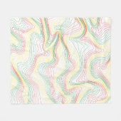 Rasta Waves Fleece Deken (Voorkant (Horizontaal))