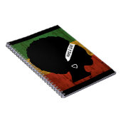 Rasta Woman Peace & Love Notitieboek (Rechterzijde)