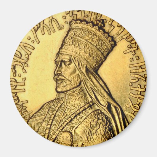 Rasta Zijne imperiale Majesteit Selassie I Magnet Magneet (Voorkant)