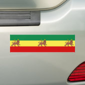 Rastafaarse vlag (Rastafarianisme) (Rasta) Bumpersticker (Op auto)
