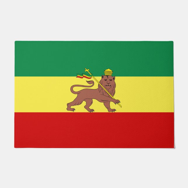 Rastafaarse vlag (Rastafarianisme) (Rasta) Deurmat (Voorkant)