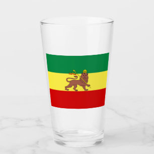 Rastafaarse vlag (Rastafarianisme) (Rasta) Glas